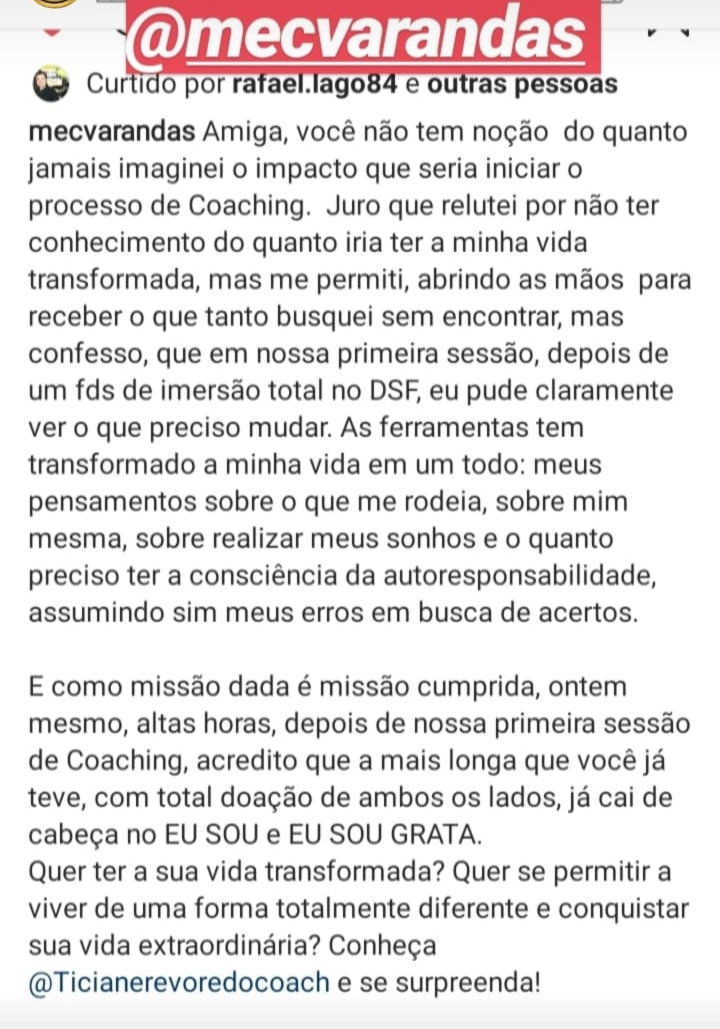 Depoimento WhatsApp